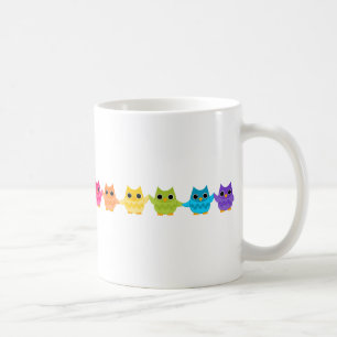 Rainbow Owls Coffee Mug