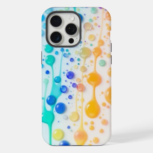 Rainbow Paint Drip Phone Case (Back)