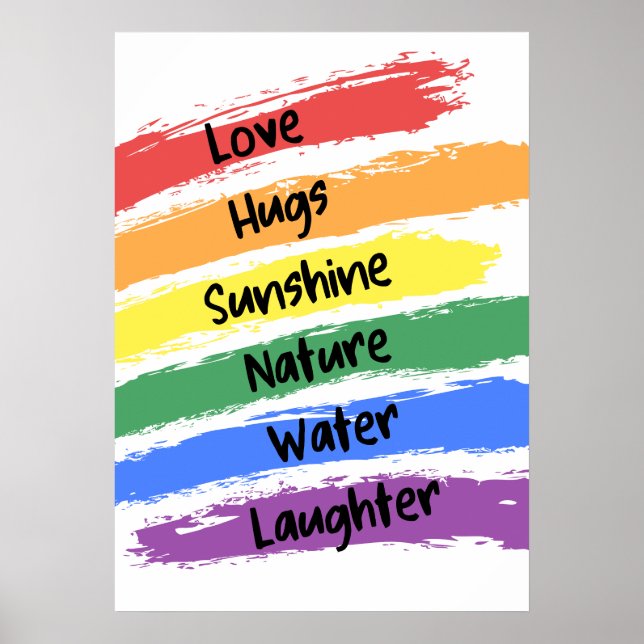 Rainbow Paint Poster (Front)