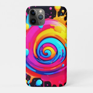 Rainbow Paint Splash iPhone 11 Pro Case