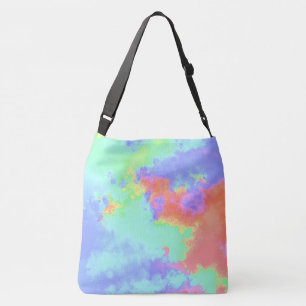 Rainbow Paint Splatter Crossbody Bag