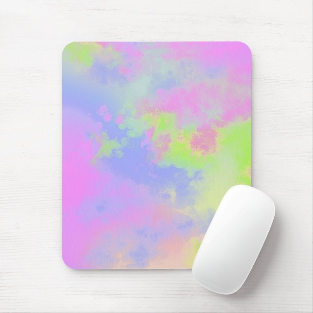 Rainbow Paint Splatter effect  Mouse Pad (With Mouse)