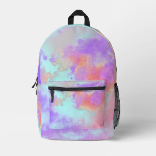 Rainbow Paint Splatter effect Printed Backpack