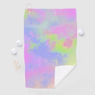 Rainbow Paint Splatter Golf Towel