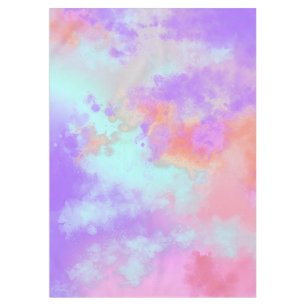 Rainbow Paint Splatter  Tablecloth