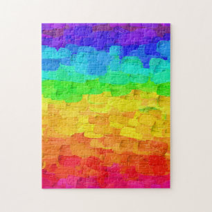 Rainbow Paint Strokes Jigsaw Puzzle