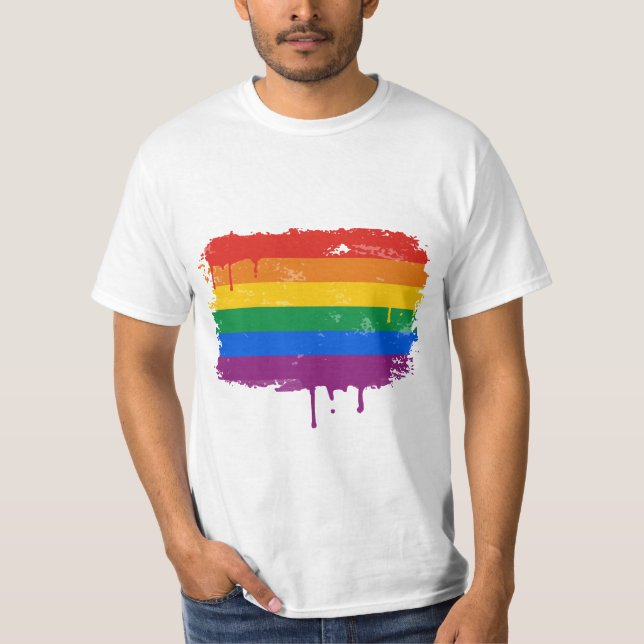 Rainbow Paint T-Shirt (Front)
