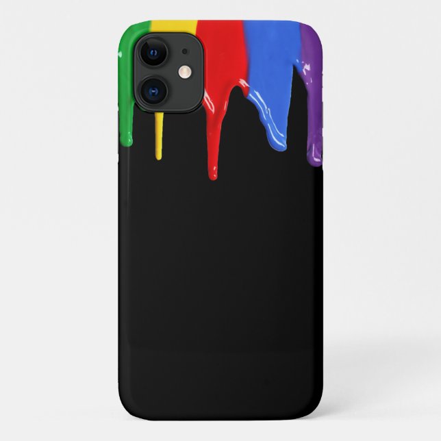 Rainbow Paints Drips  Case-Mate iPhone Case (Back)