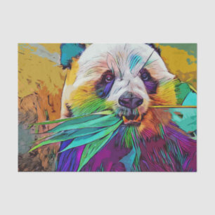 Rainbow panda Tissue Paper