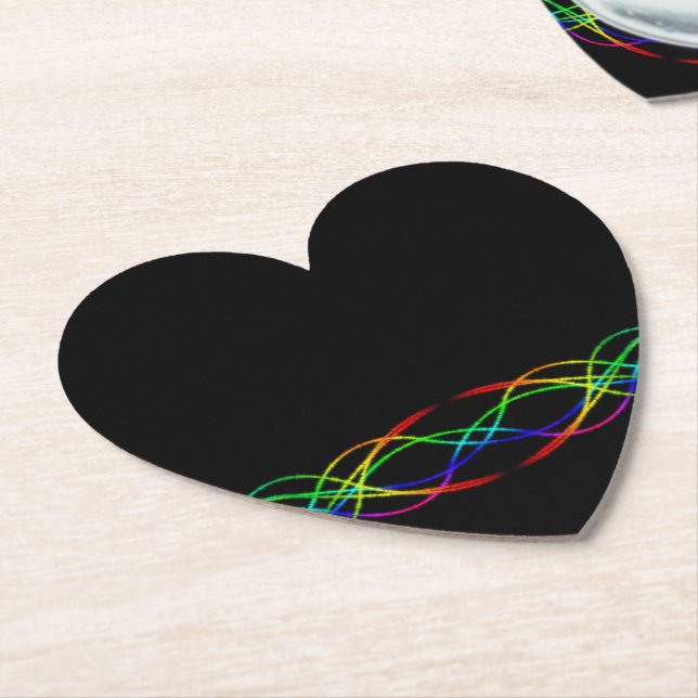 Rainbow Paper Coaster (Angled)