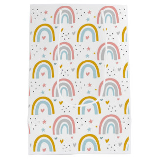 Rainbow Paper Gift Bag for  Birthday , Baby Shower