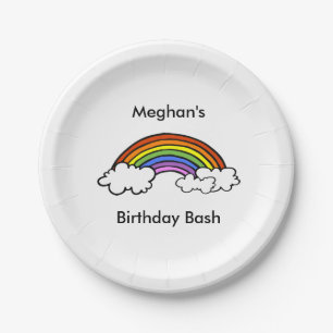 Rainbow Paper Plate