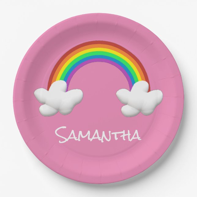 Rainbow Paper Plate (Front)