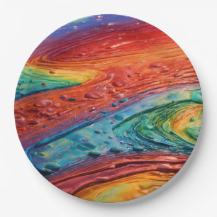 RAINBOW PAPER PLATE