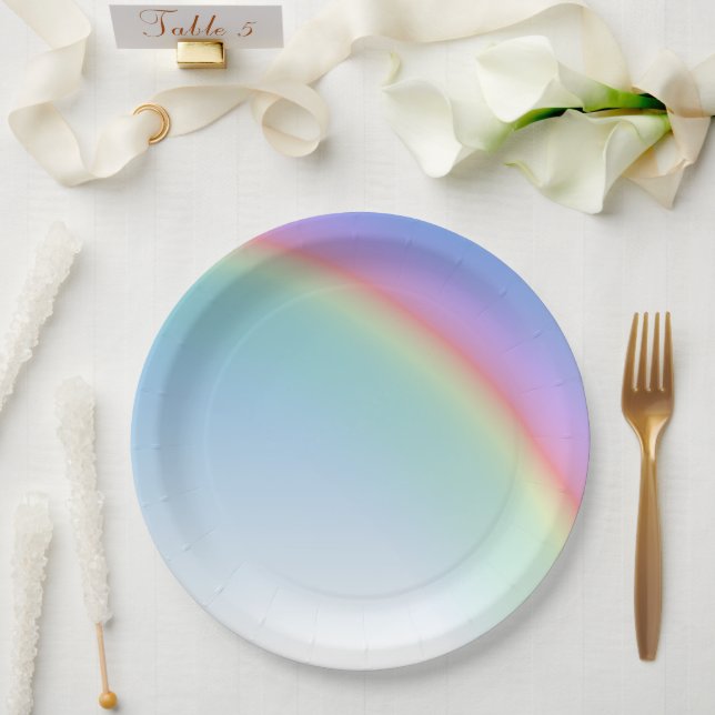 Rainbow Paper Plate (Wedding)