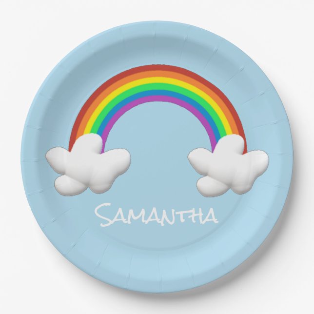 Rainbow Paper Plate (Front)