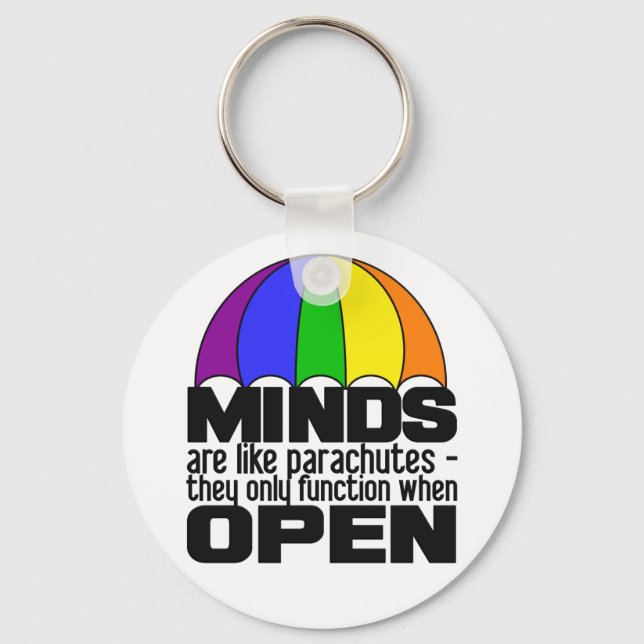 Rainbow Parachute keychain (Front)