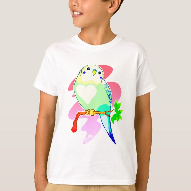 Rainbow Parakeet T-Shirt (Front)