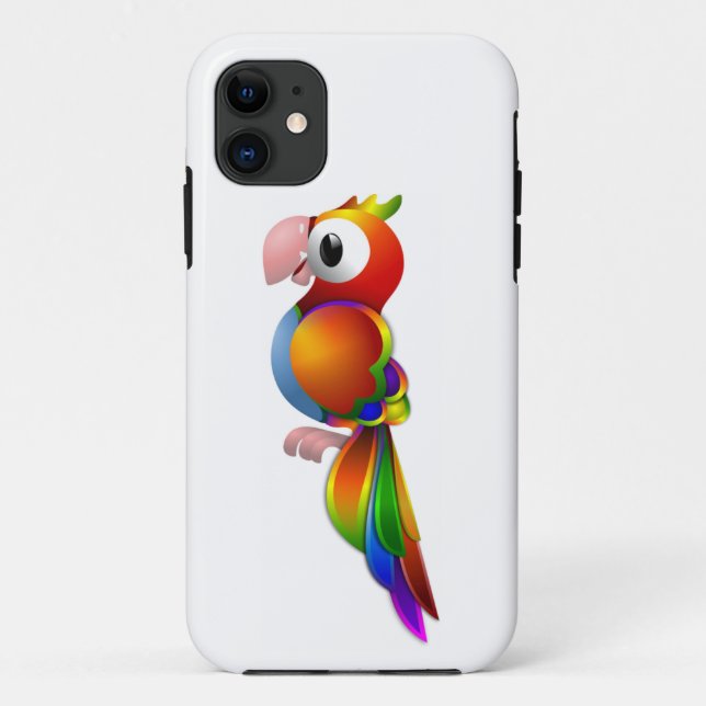 RAINBOW PARROT Case-Mate iPhone CASE (Back)