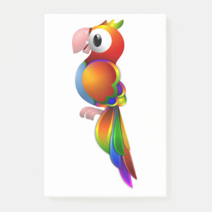 RAINBOW PARROT POST-IT NOTES