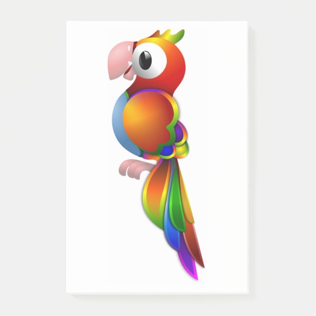 RAINBOW PARROT POST-IT NOTES (Front)