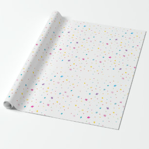 RAINBOW PARTY PATTERN bright fun colourful modern Wrapping Paper