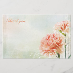 Rainbow Pastel Carnation Stationery