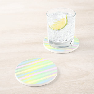 Rainbow pastel colours  coaster