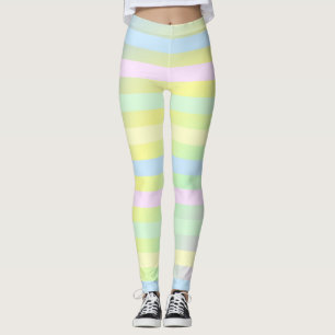 Rainbow pastel colours leggings