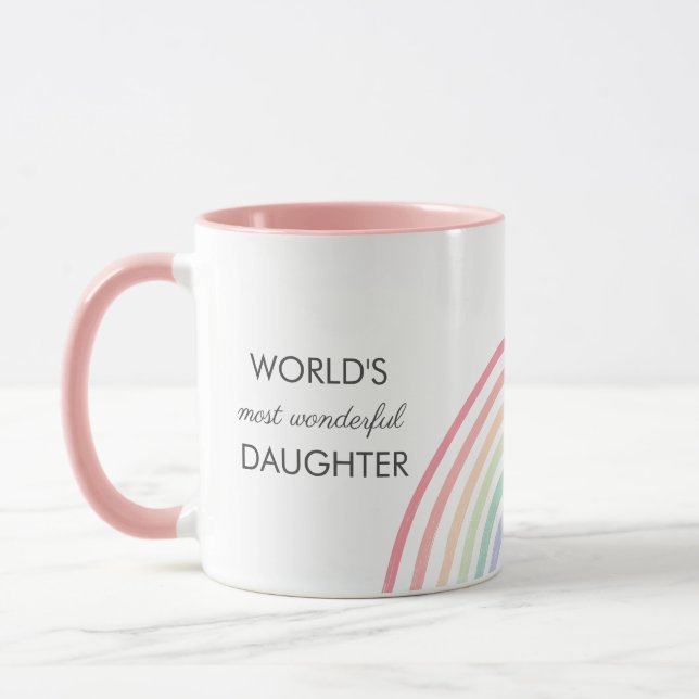 Rainbow Pastel Daughter Mug (Left)