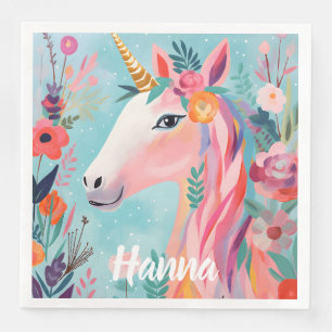 Rainbow Pastel Dream Unicorn Napkin