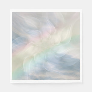 Rainbow Pastel floral Mandala design Napkin