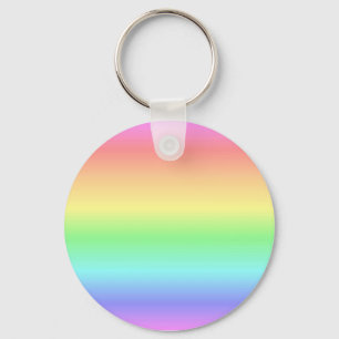 Rainbow Pastel Key Ring
