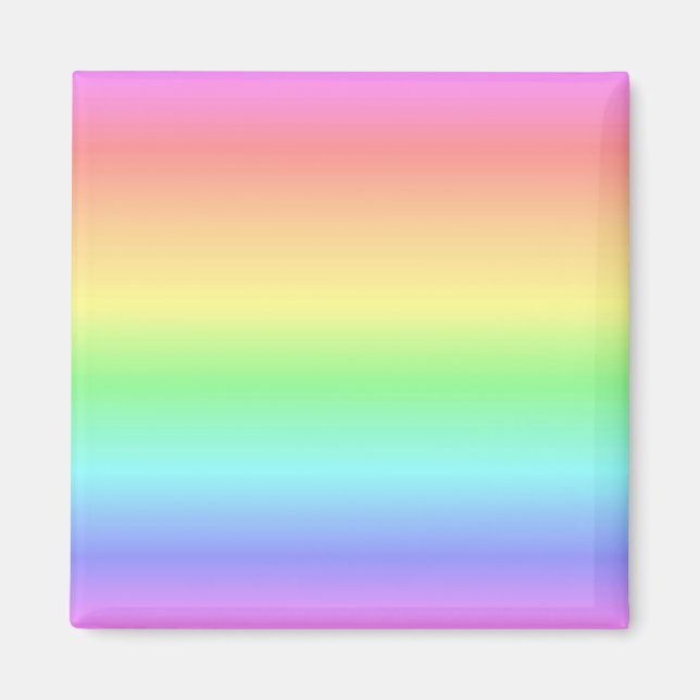 Rainbow Pastel Magnet (Front)
