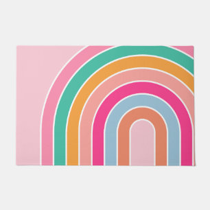 Rainbow Pastel Pink Doormat