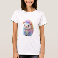 Rainbow Pastel Sparkle Hedgehog Cute Women