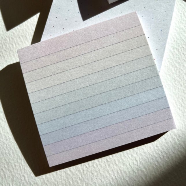 Rainbow Pastel Stripe Notes (RainbowRule with soft stripes and grey lines.)