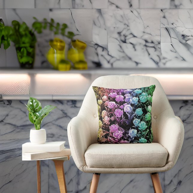 Rainbow Pastel Tulips Cushion (Creator Uploaded)