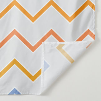 Rainbow pastel zig zag lines figure  tapestry