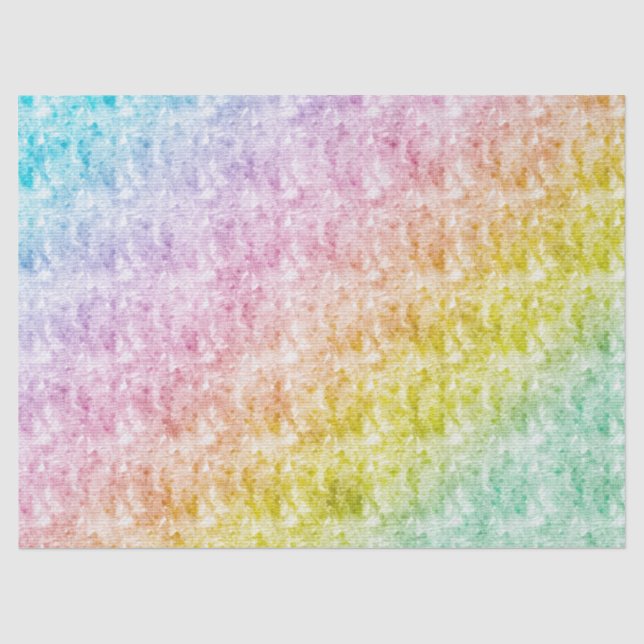 Rainbow Pastels with Graphic Texture Tissue Paper (Front)