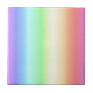 Rainbow Pattern 1 Ceramic Tile