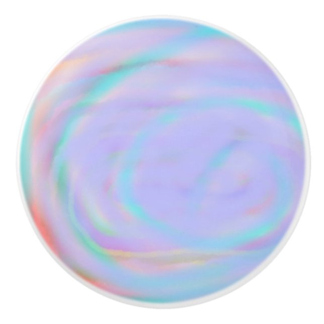 Rainbow pattern Ceramic knob and door pulls (Front)