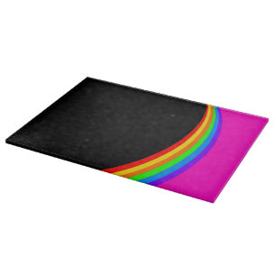 RAINBOW PATTERN CUTTING BOARD