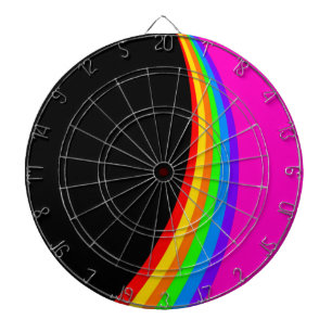 RAINBOW PATTERN DARTBOARD