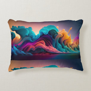 Rainbow Pattern Decorative Cushion