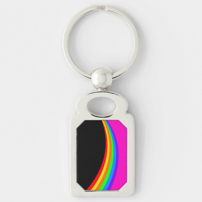 RAINBOW PATTERN KEY RING (Front)