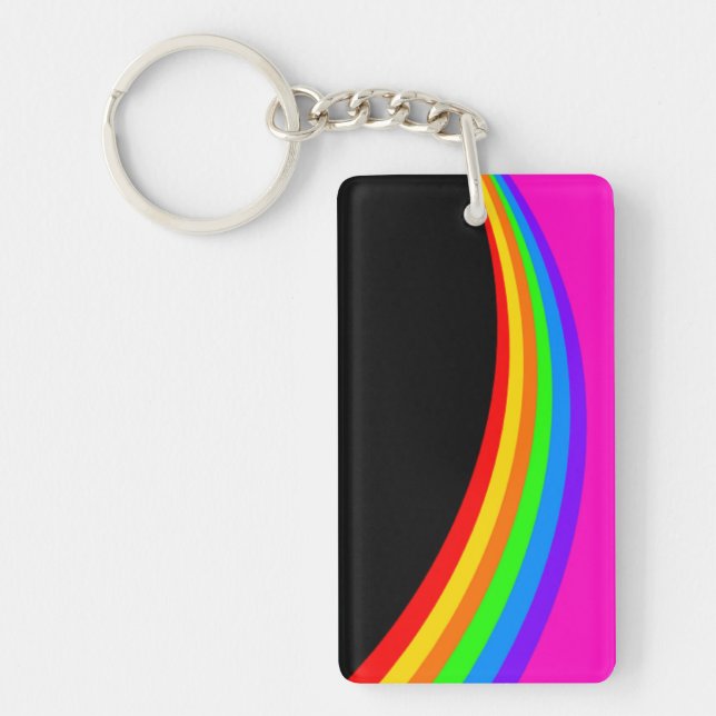 RAINBOW PATTERN KEY RING (Front)