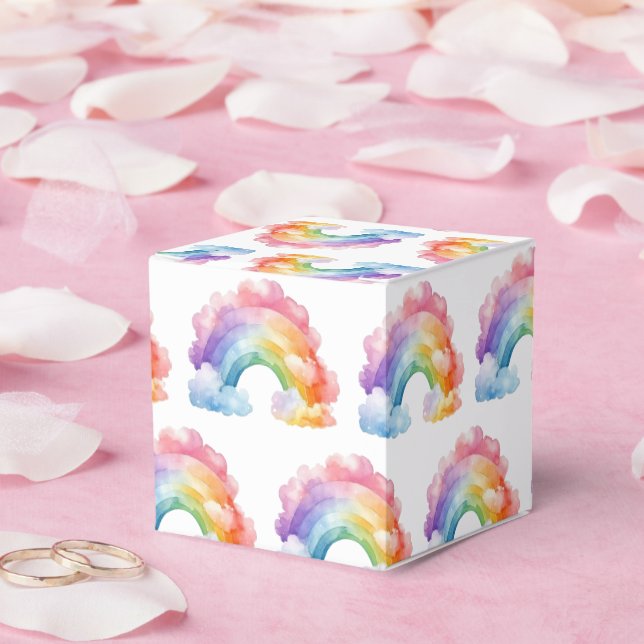  Rainbow Pattern Kids Birthday  Favour Box (Wedding)