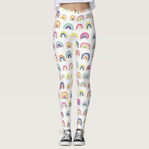 Rainbow pattern leggings
