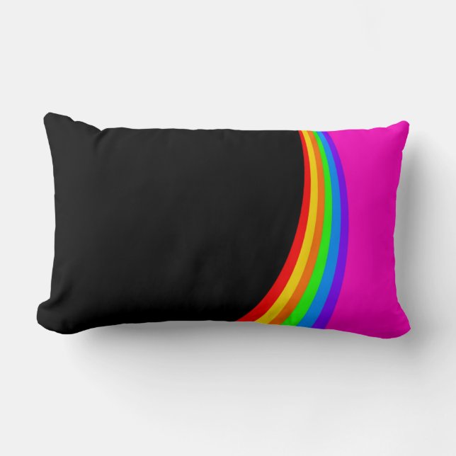RAINBOW PATTERN LUMBAR CUSHION (Front)